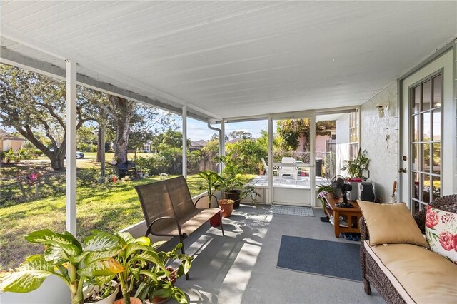 881 Foster Ave, Sebastian, FL 32958 - sunroom featuring outdoor lounge area and healthy amount of natural light