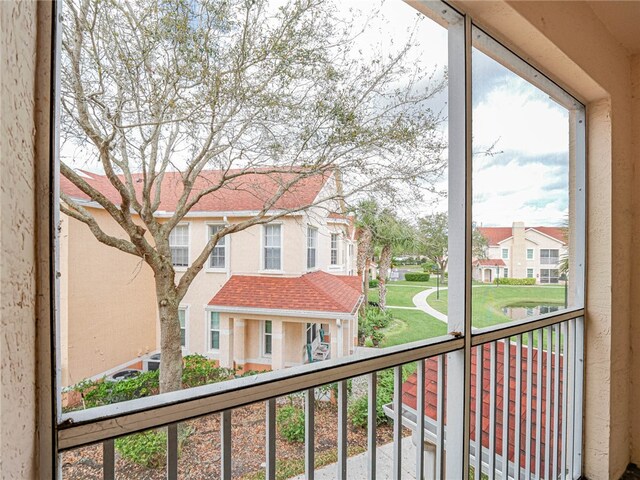 view of balcony