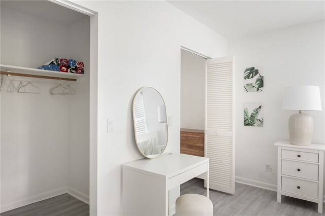 interior space featuring light hardwood / wood-style flooring