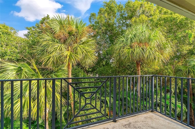 view of balcony