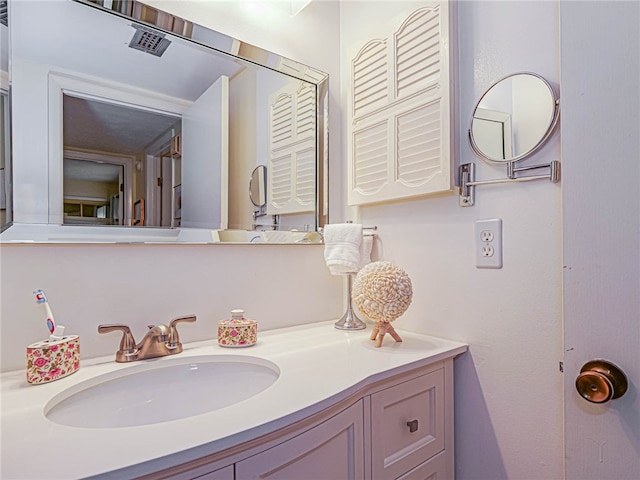 bathroom featuring vanity