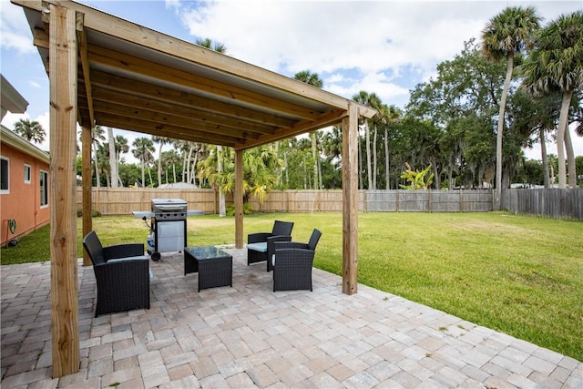 1203 Linmoor Cir NE, Palm Bay, FL 32907 - view of patio with area for grilling