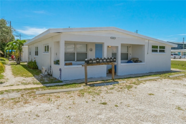 681 S Orlando Ave, Cocoa Beach, FL 32931 - view of front of house featuring stucco siding and ac unit