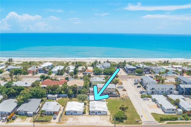 681 S Orlando Ave, Cocoa Beach, FL 32931 - aerial view of waterfront with a beach