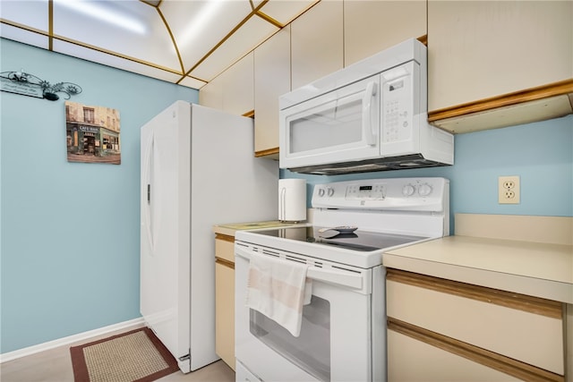 kitchen featuring white appliances