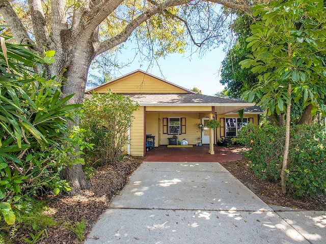 view of bungalow-style house