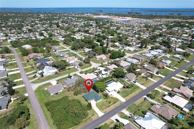 drone / aerial view featuring a residential view