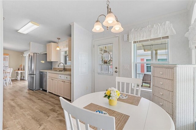 1218 Chipewa Dr, Sebastian, FL 32976 - dining room featuring light wood-style floors