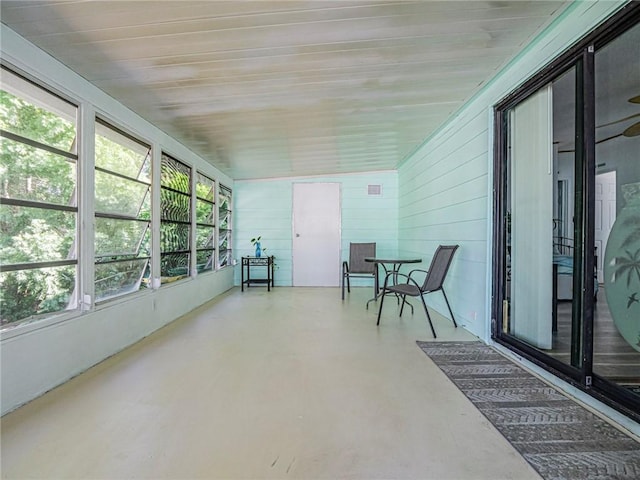 sunroom / solarium with plenty of natural light