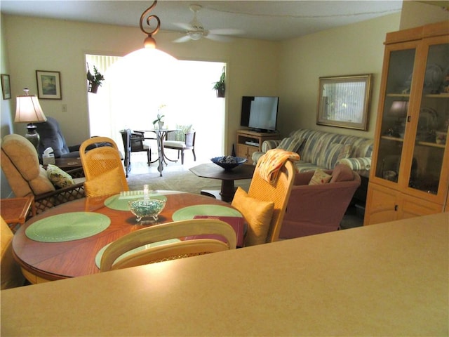 835 18th St Unit 404, Vero Beach, FL 32960 - living area featuring ceiling fan