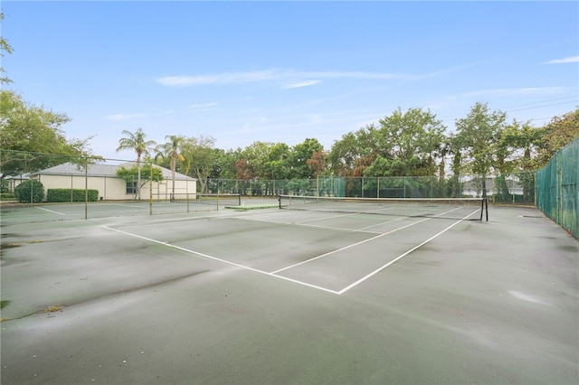 1872 Easthampton Ter, Vero Beach, FL 32966 - view of tennis court featuring fence