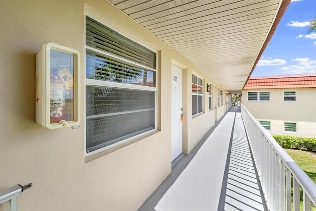 view of balcony