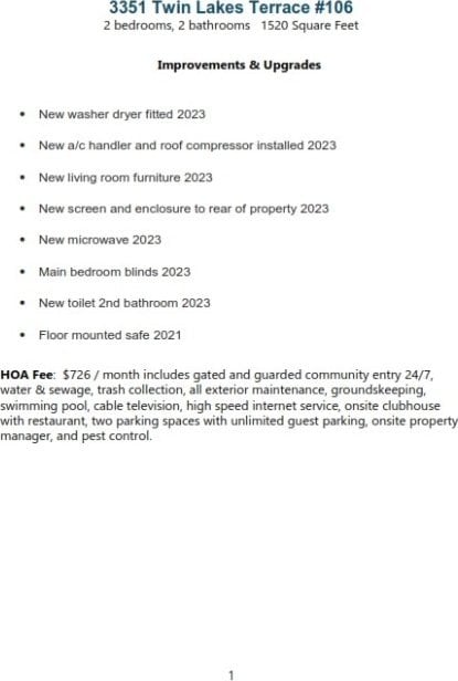 3351 Twin Lakes Ter Unit 106, Fort Pierce, FL 34951 - miscellaneous document