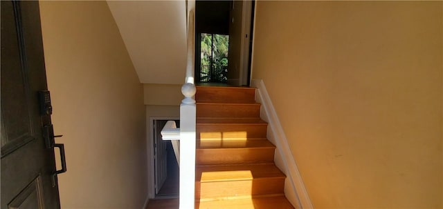 view of staircase