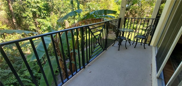 view of balcony