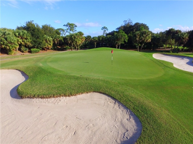 view of home's community featuring golf course view