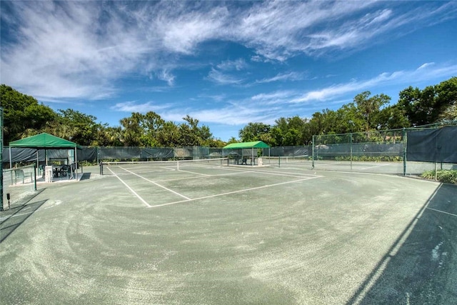 view of tennis court