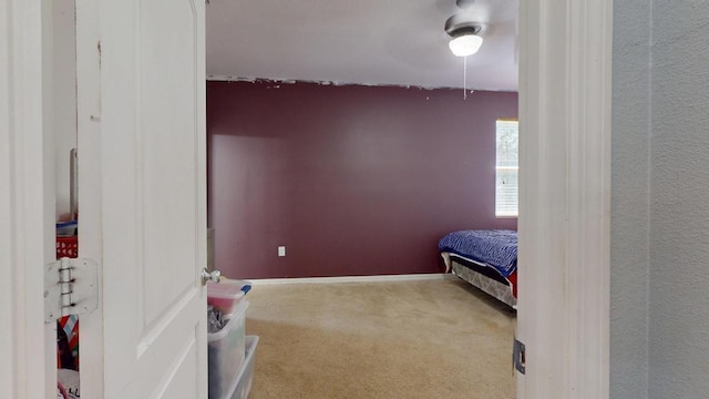 138 Port Royal Ct, Sebastian, FL 32958 - carpeted bedroom with a ceiling fan and baseboards