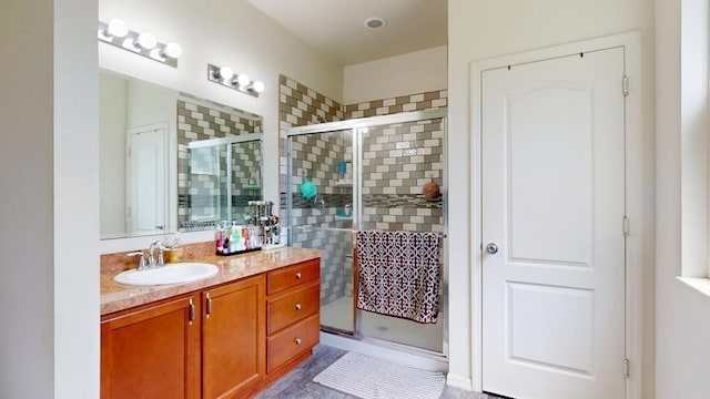 138 Port Royal Ct, Sebastian, FL 32958 - full bath featuring vanity and a stall shower