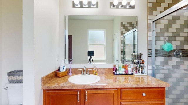 138 Port Royal Ct, Sebastian, FL 32958 - bathroom with a shower stall and vanity