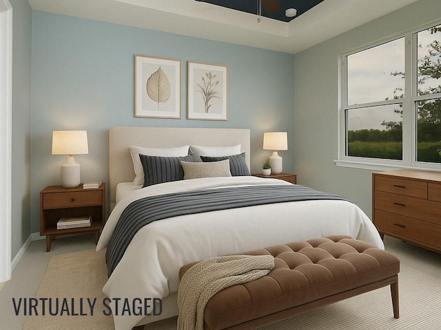351 Monaco Pl, Vero Beach, FL 32960 - bedroom with light carpet and baseboards