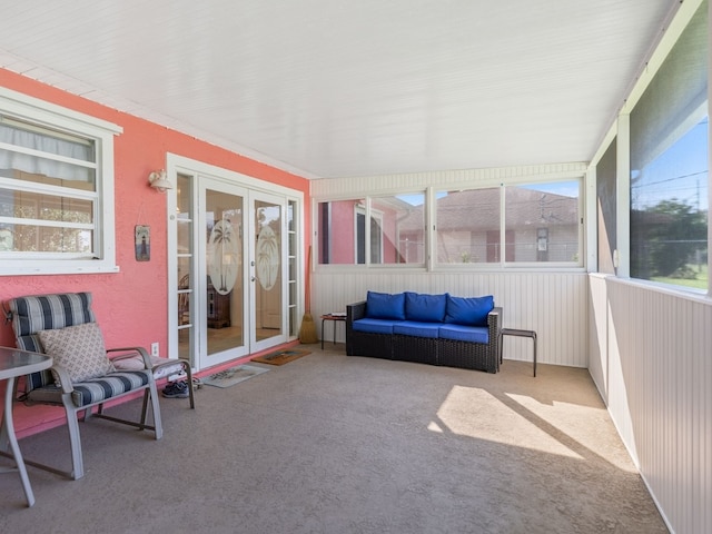 view of sunroom / solarium