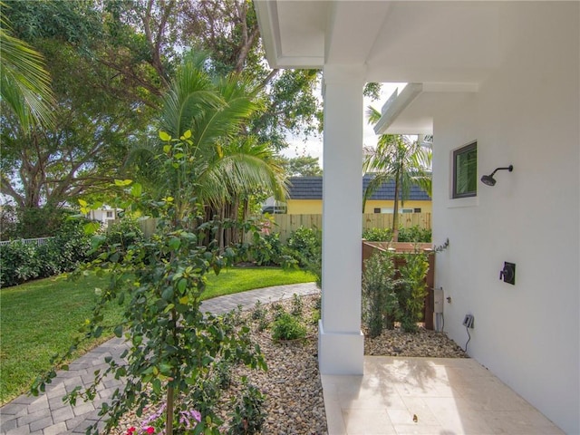 view of patio / terrace with fence