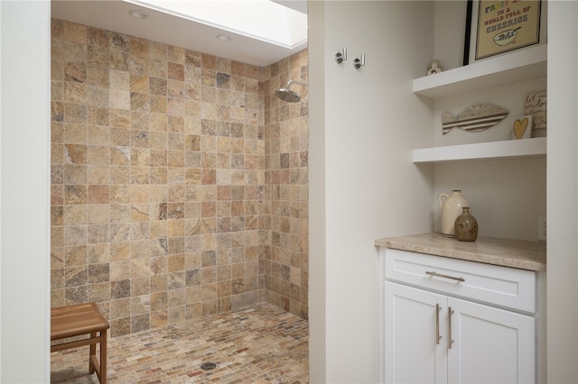 2139 Via Fuentes St Unit 2139, Vero Beach, FL 32963 - bathroom with tiled shower and recessed lighting