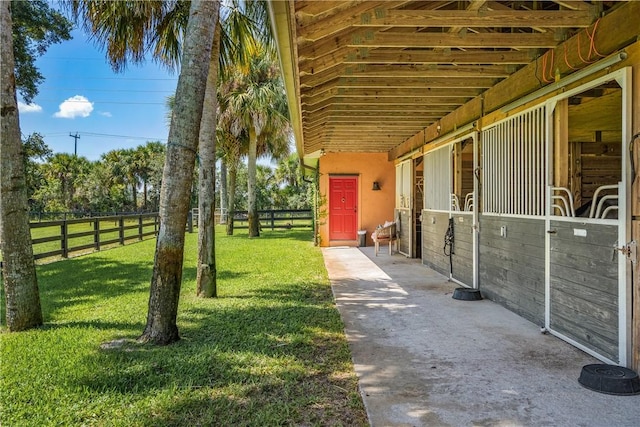 view of stable