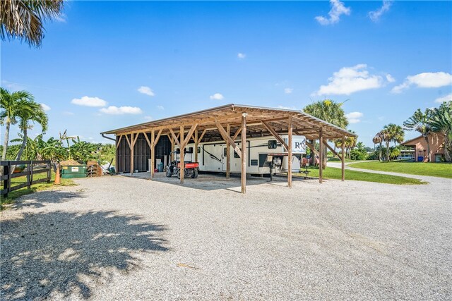 view of community with a carport