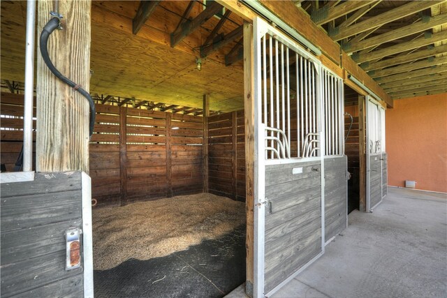 view of stable