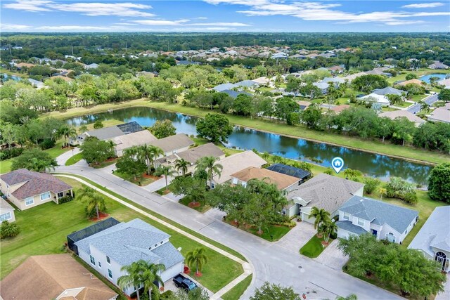 aerial view featuring a residential view