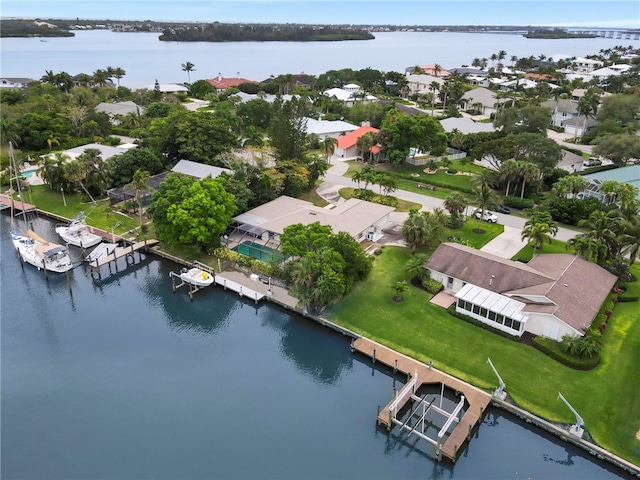 28 Sea Gull Ave, Vero Beach, FL 32960 - aerial view with a water view and a residential view