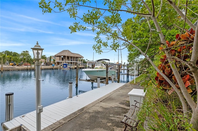 28 Sea Gull Ave, Vero Beach, FL 32960 - dock area featuring boat lift and a water view