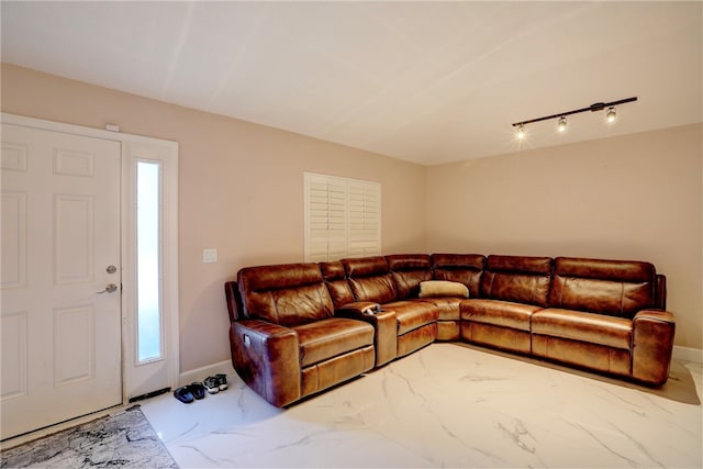 living room with a healthy amount of sunlight