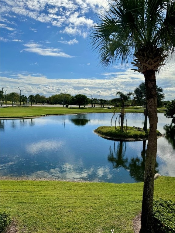 view of water feature