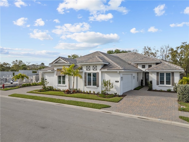 ranch-style house with a garage