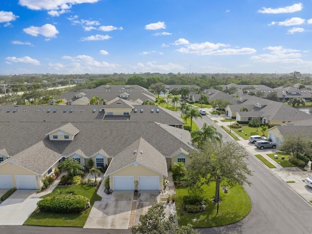 aerial perspective of suburban area