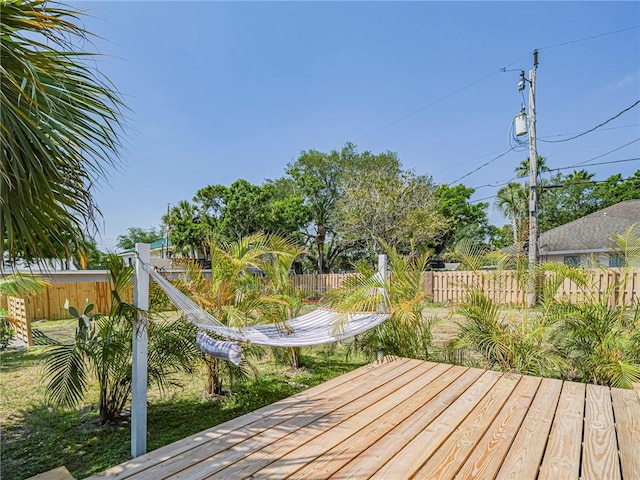 2047 38th Ave, Vero Beach, FL 32960 - deck with a fenced backyard