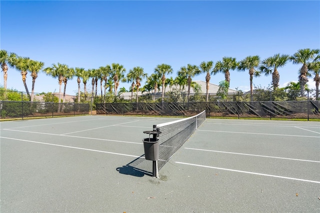 view of tennis court