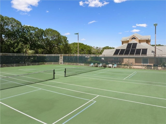 view of tennis court