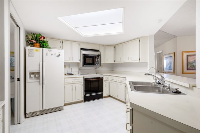 kitchen featuring sink and black appliances