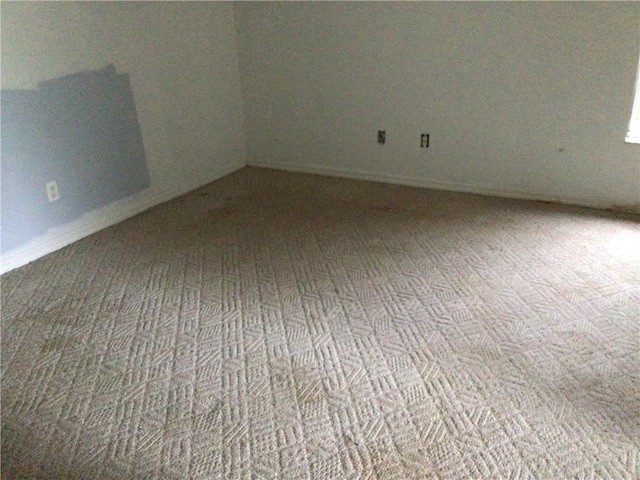 view of carpeted empty room