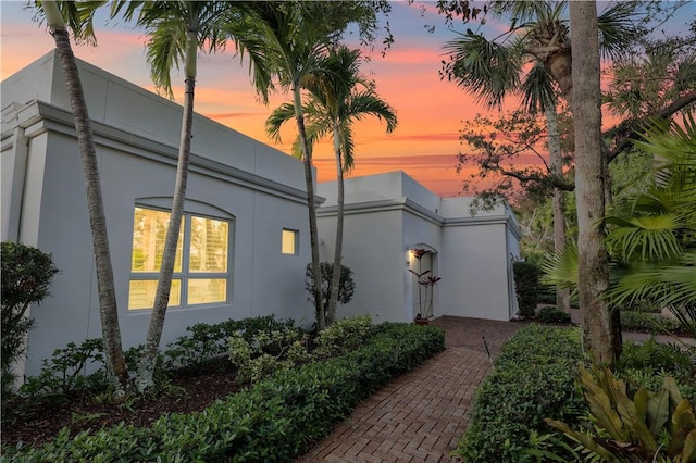 view of property exterior featuring stucco siding