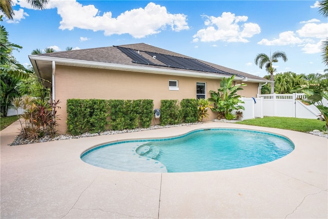 view of pool with a patio