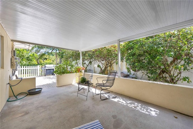 505 19th St, Vero Beach, FL 32960 - view of patio with fence and area for grilling