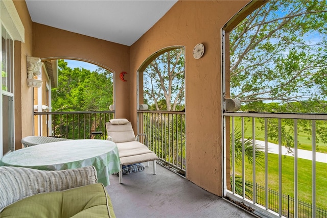 view of balcony