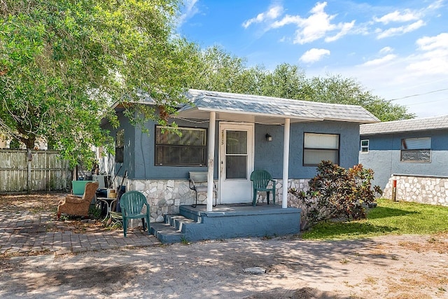 view of front of home