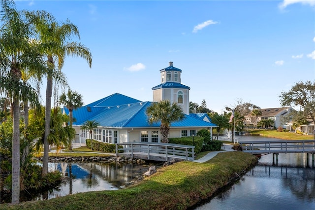 view of property featuring a water view