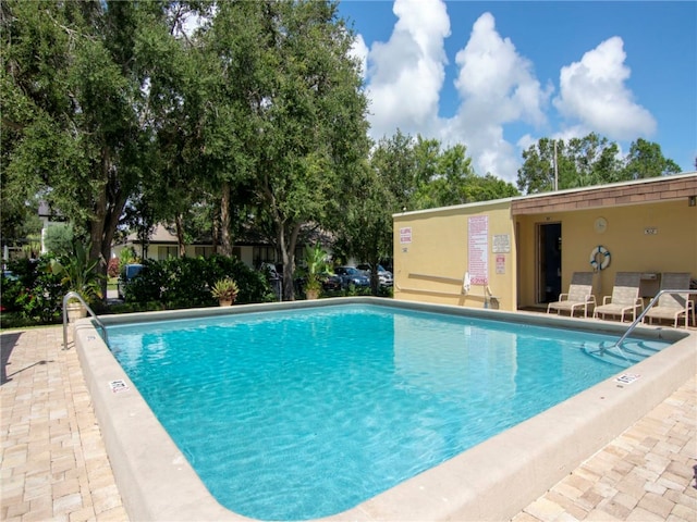 view of pool with a patio